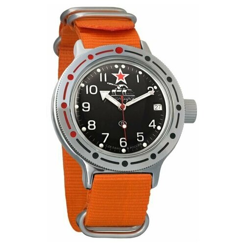 Наручные часы Восток Амфибия, оранжевый наручные часы восток часы восток 2416 420306 браслет бесцветный серебряный