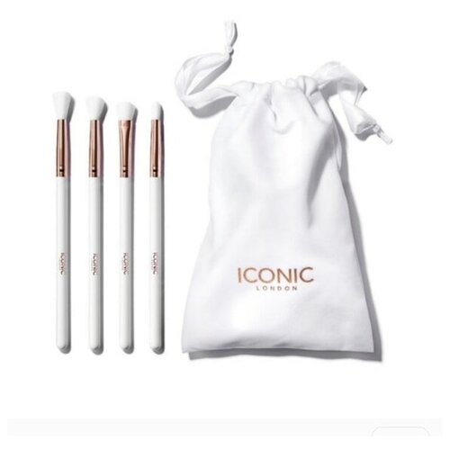 Набор профессиональных кистей для макияжа ICONIC London Caught My Eye essential eye brush set аксессуары для макияжа naj oleari кисть для растушевки теней eye shader brush