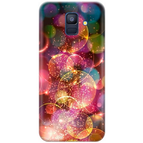 фото Силиконовый чехол на samsung galaxy a6 (2018) / самсунг а6 2018 с принтом "яркие блики" re:pa