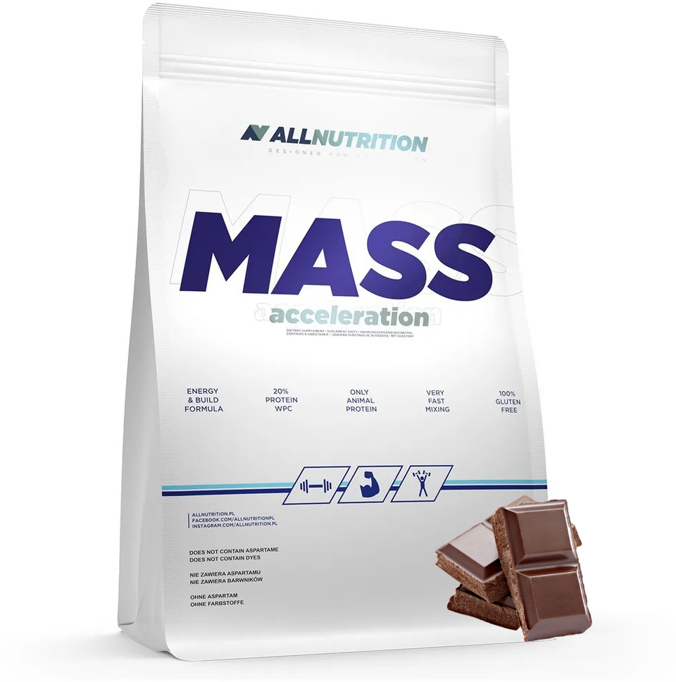 Гейнер All Nutrition Mass Acceleration шоколад 1000 гр