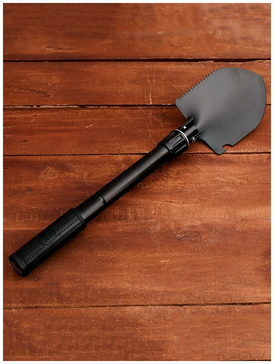 Лопата складная с рукоятью, в чехле, цвет черный (1 шт.) - фотография № 6