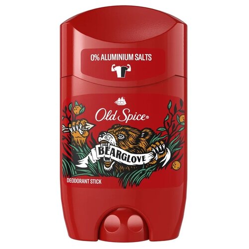 гель для душа и шампунь old spice bearglove 675 мл Old Spice Мужской дезодорант стик Bearglove, 50 мл