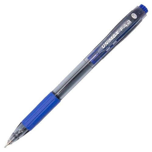 Ручка шариковая одноразовая автоматическая Unimax Fab GP синяя (толщина линии 0.5 мм)