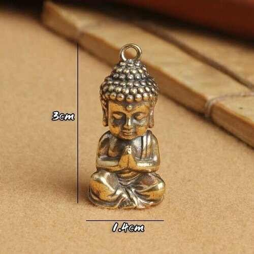 Амулет Брелок Подвеска Будда из Бронзы