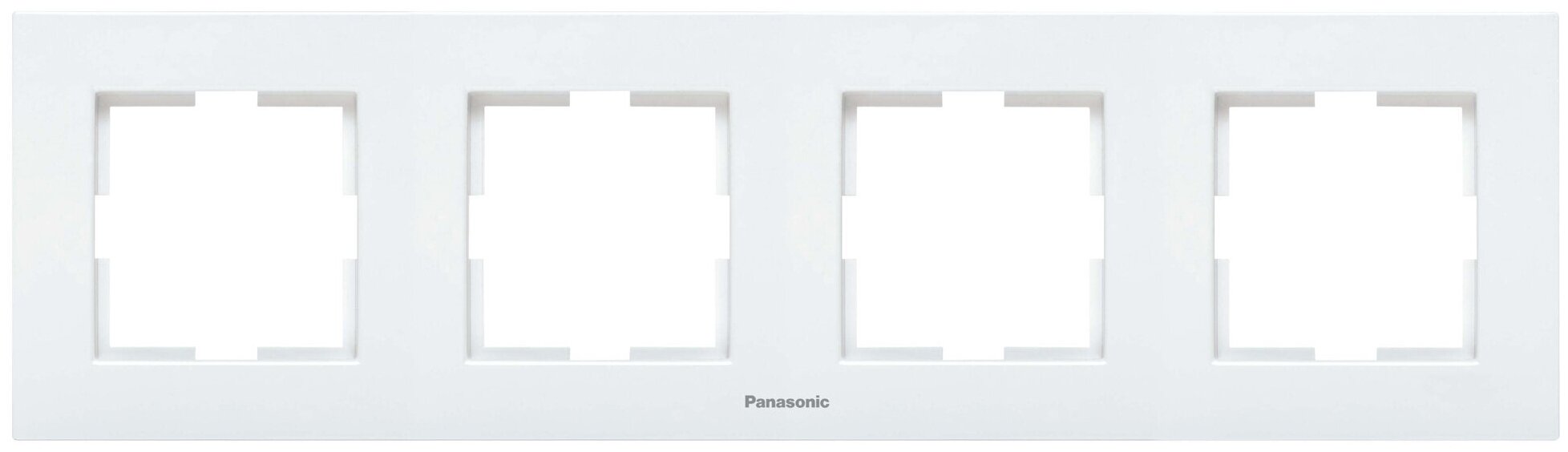 Рамка Panasonic Karre Plus WKTF08042WH-RU 4x горизонтальный монтаж пластик белый (упак.:1шт)