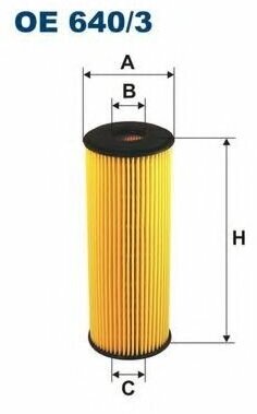 Фильтр масляный MERCEDES FILTRON OE640 3