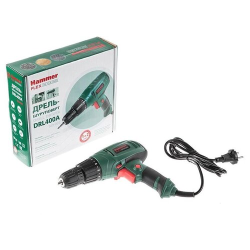 Дрель-шуруповерт сетевая Hammer Flex DRL400A 3452₽