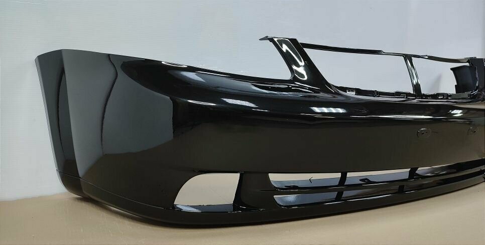 Бампер передний в цвет кузова Chevrolet Lacetti Шевроле Лачетти седан 87U Pearl Black Черный
