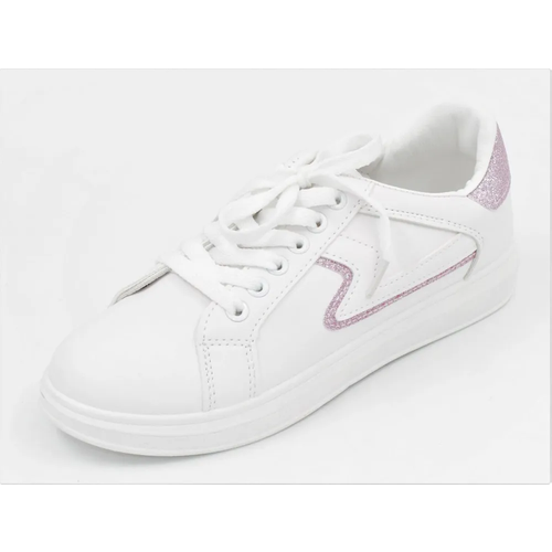 Кроссовки , демисезонные, размер 37, розовый, белый