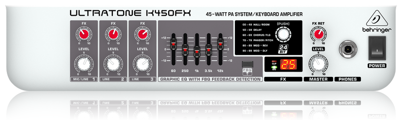 BEHRINGER клавишный комбоусилитель ULTRATONE K450FX - фото №4