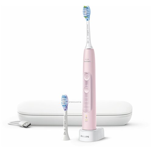 Звуковая зубная щетка Philips Sonicare ExpertClean 7500 HX966102 бледно-розовый 1388000₽