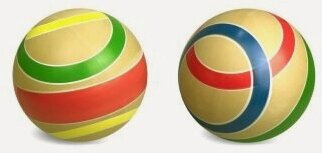 Изображение товара Мяч детский Эко "Сатурн" 15 см. ручное окрашивание (в асс.) Мячи-Чебоксары Р7-150