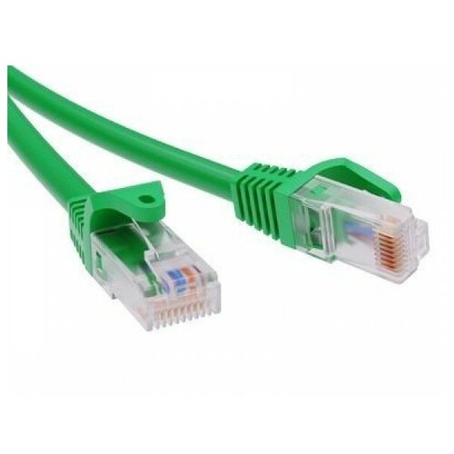 Патч-корд ДКС RN5EUU4505GN (U/UTP, CAT.5E, LSZH, 0.5 м, зеленый) кабель патч корд f utp 6 кат 3м dkc rn6fu4530wh lszh белый ram telecom