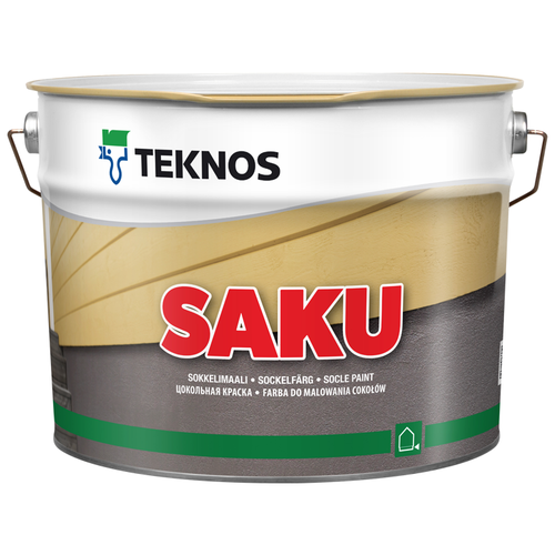 Краска для бетонных поверхностей Teknos Saku, матовая белый 2.7 л