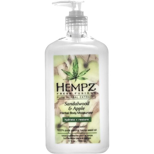 Hempz Fresh Fusions Sandalwood & Apple Moisturiser увлажняющий лосьон для тела 500ml гель для бритья hempz sandalwood