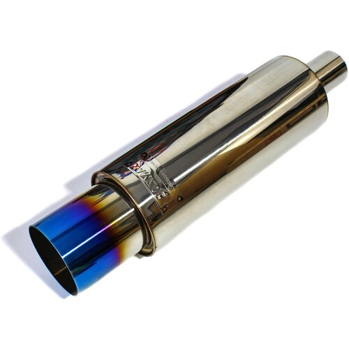 Глушитель HKS Hi-Power 51 мм вход 89 мм выход универсальный тихий бас бочка банка 6970₽