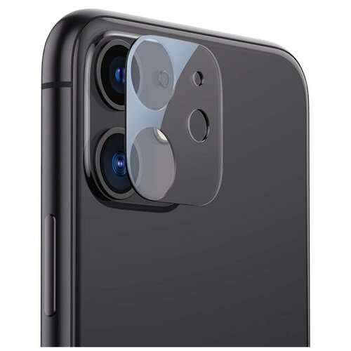 Защитное стекло для Apple iPhone 11 на заднюю камеру Camera Glass черная рамка
