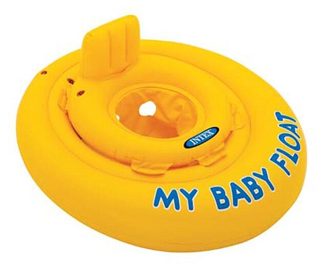 Круг для плавания INTEX 56585 "MY BABY FLOAT" 70 см (от 6-12 месяцев)