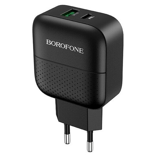 Сетевое зарядное устройство Borofone BA46A Premium, 18 Вт, черный зарядное устройство borofone ba46a premium black