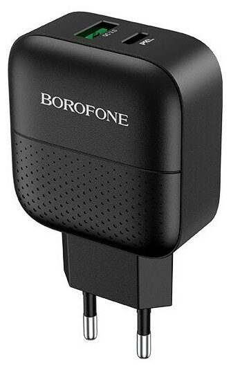 Сетевое зарядное устройство Borofone BA46A Premium, 18 Вт, черная