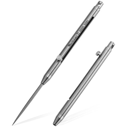 Брелок Титановая игла (polished titanium)