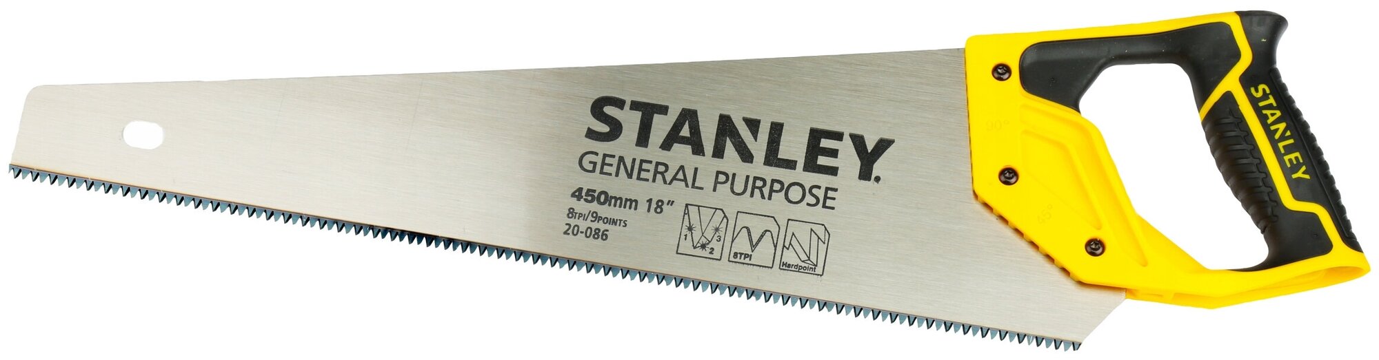 Ножовка по дереву STANLEY General Purpose 1-20-086 450 мм