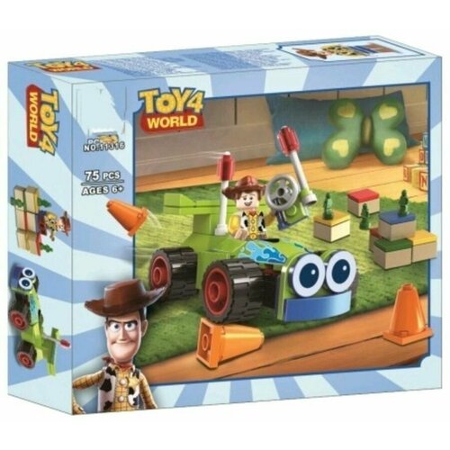 конструктор lari bela toy 4 world 11316 вуди на машине 75 дет Конструктор, Toy story, Вуди на машине