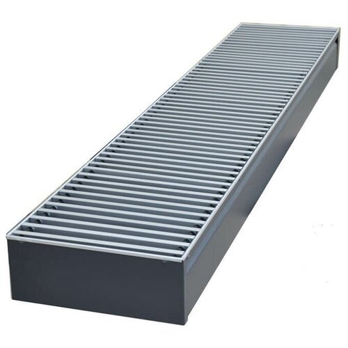 КЗТО Внутрипольный конвектор Бриз В 240x85x2200 1то Конц прав 10 Al 12 втулки черные 60467₽