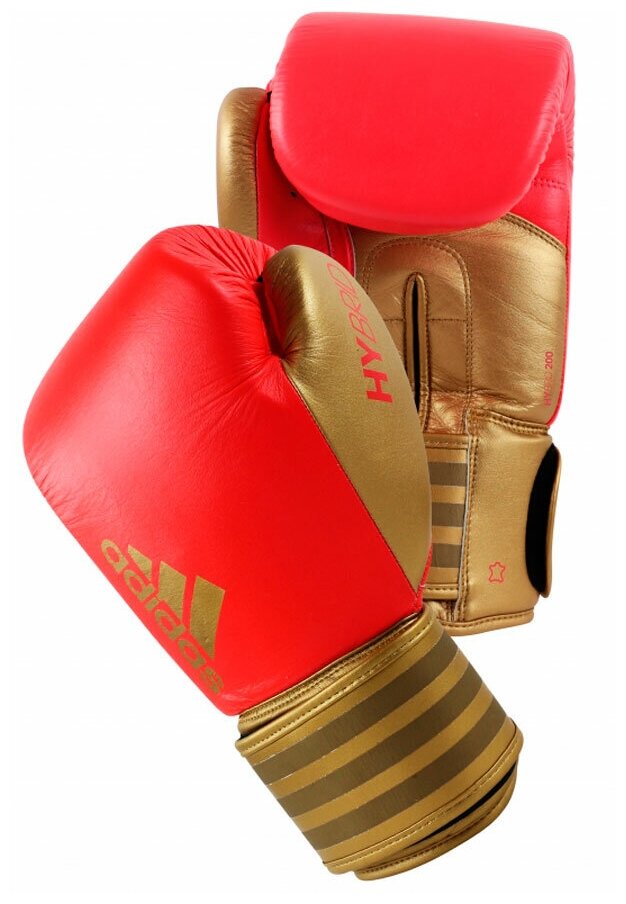 Перчатки боксерские Hybrid 200 красно-золотые (вес 12 унций)