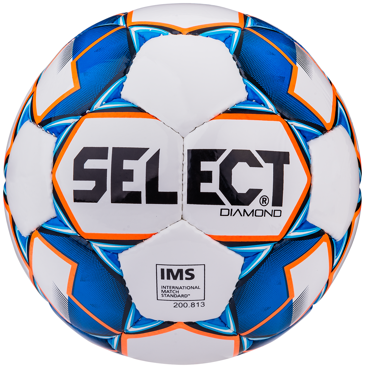 Мяч футбольный Select Diamond IMS 810015, №3 белый/синий/оранжевый
