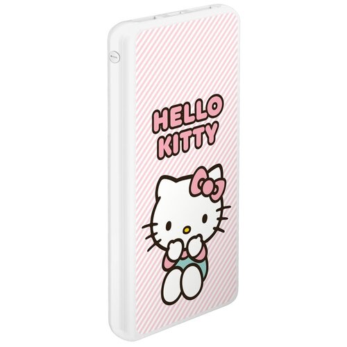 АКБ Внешний Deppa 10000 mAh 2 USB 1 MICRO 21A Li-pol белый Hello Kitty 8