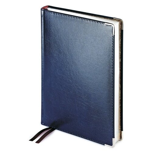 Купить Ежедневник Bruno Visconti Imperium полудатированный, натуральная кожа, А5, 208 листов, синий, цвет бумаги тонированный