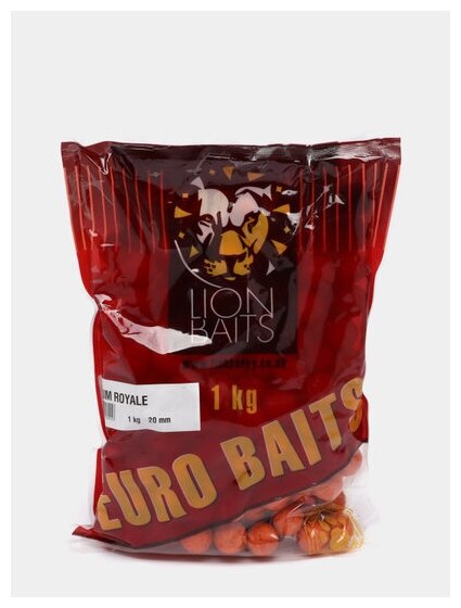 Бойлы тонущие 20 LION BAITS Серия- "EURO BAITS" мед Юкатан (Honey Yucatan) - 1 кг
