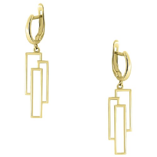 Серьги ЛЕНА ТОММИ, желтое золото, 585 проба, золотой, желтый