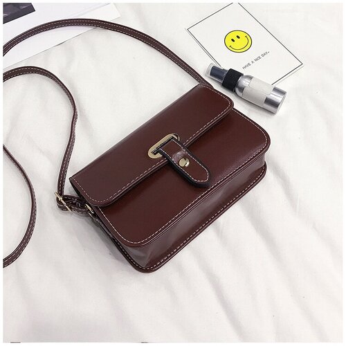 фото Сумка кросс-боди , фактура матовая, коричневый larry kenneth