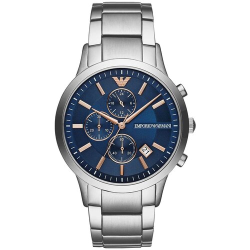 Наручные часы EMPORIO ARMANI Renato AR11458, синий, серебряный
