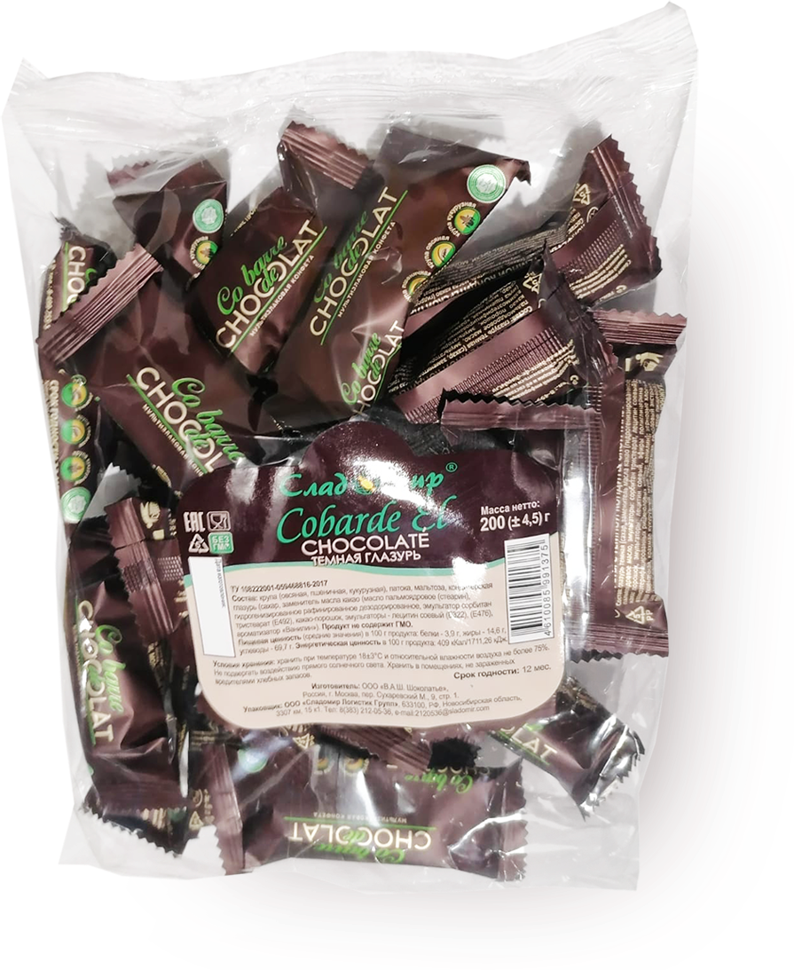 Конфеты шоколадные Co barre de Chocolat мультизлак.с тем.конд.глазурью,200г - фотография № 2