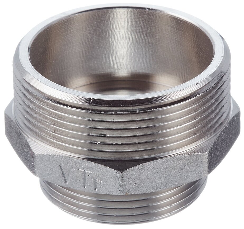 Ниппель переходной Valtec (VTr.580. N.0908) 2 НР(ш) х 1 1/2 НР(ш) латунный