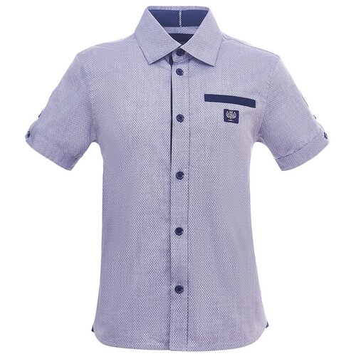 Рубашка Silver Spoon, размер 164, серый сорочка el fa mei средней длины застежка пуговицы короткий рукав размер 50 голубой