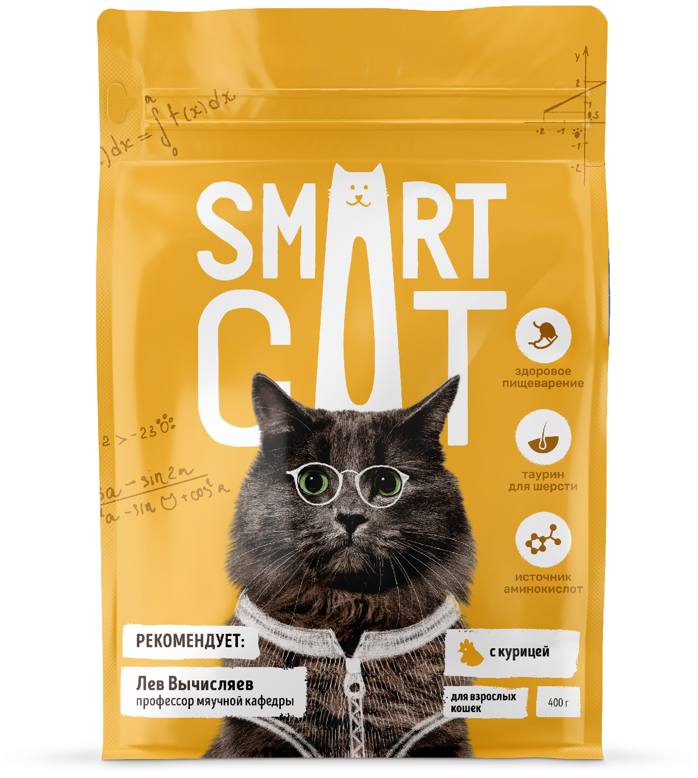 Smart Cat сухой корм для взрослых кошек с курицей - 400 г