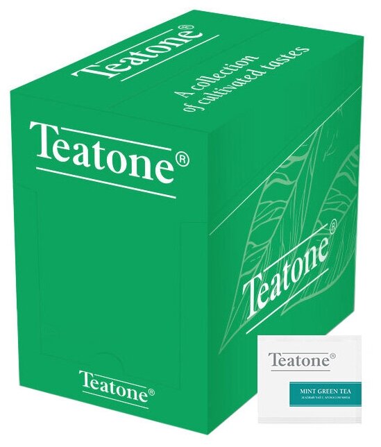 Чай зеленый Teatone с мятой 25 шт - фото №1
