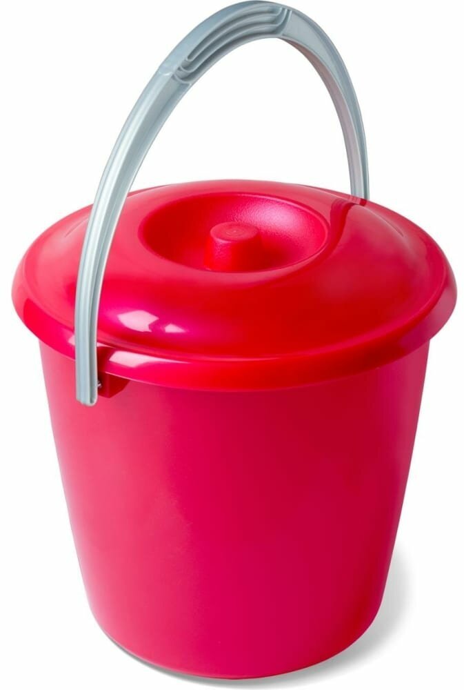 фото Martika Ведро Соло 10л с крышкой перламутровое красное С633ККРА