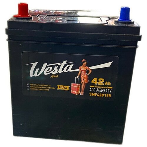 Аккумулятор автомобильный WESTA Turkish 42 А.ч. (400А) прямая полярность (197x129x225) (ASIA)