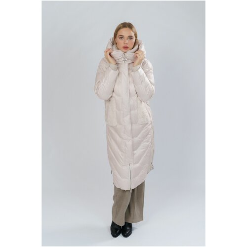 2955 Пальто женское бежевый PANG MILLION