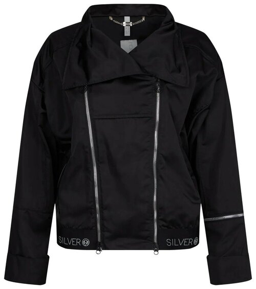 куртка  Sportalm, демисезон/зима, укороченная, силуэт свободный, размер 42, черный