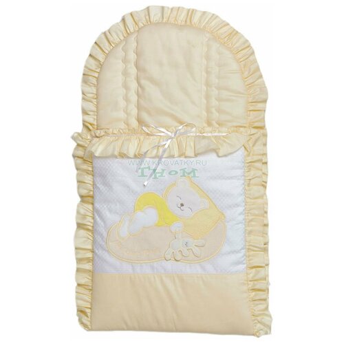 Конверт на выписку для новорожденного бежевый 1000₽