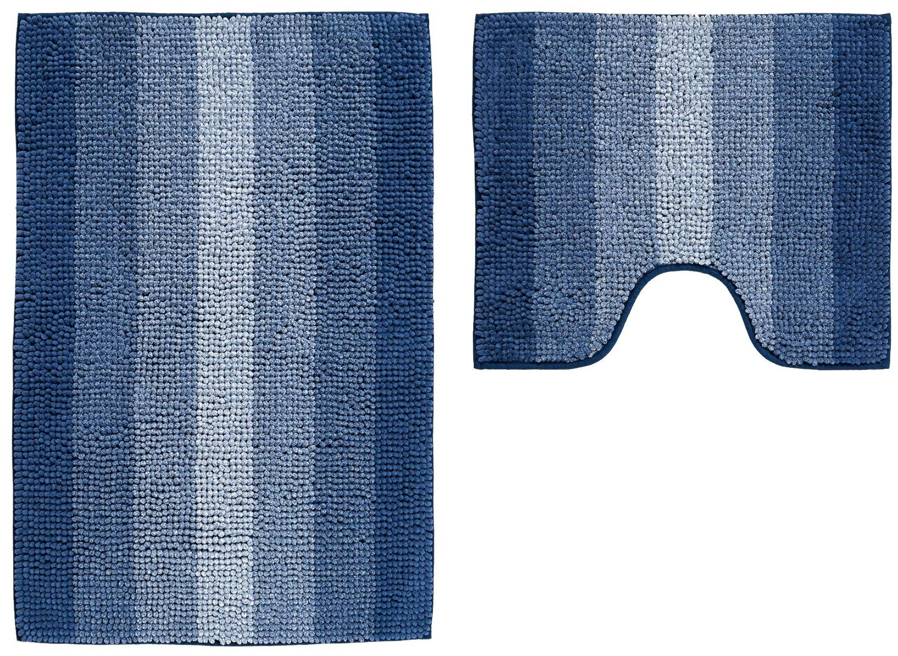 Набор ковриков д/ванной Shahintex Multimakaron 60*90+60*50 синий