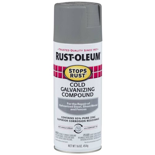 Краска Rust-Oleum Stops Rust Cold Galvanzing Compound для холодного цинкования, светло-серый