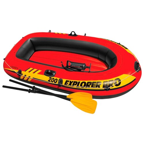 надувная лодка intex explorer pro 200 set 58357 Надувная лодка Intex Explorer-Pro 200 Set (58357) красный