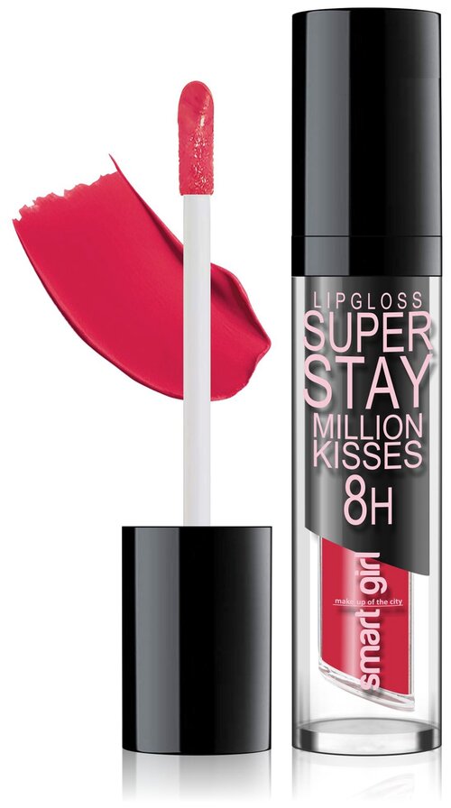 BelorDesign Суперстойкий блеск для губ Smart Girl Super Stay Million Kisses, 207 голливудский красный